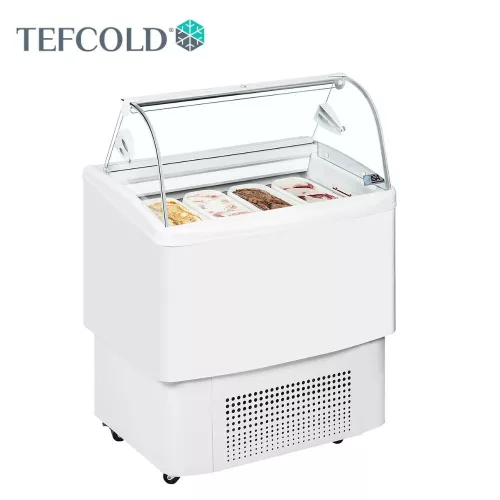 Tefcold Fagylaltpult, 4 tégelyes, automatikus, ventillációs, led belső világítással