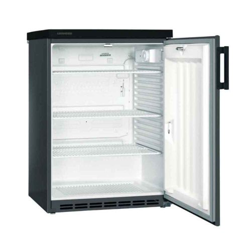 Liebherr hűtőszekrény, pult alá helyezhető, 175 literes, statikus, teli ajtós, fekete