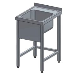 Mosogató, egymedencés, 50x50x25 cm