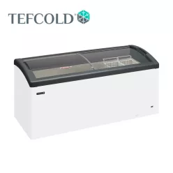   Tefcold mélyhűtőláda, csúszó üvegtetővel, 484 l, 1700x650x850 mm