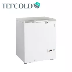  Tefcold mélyhűtőláda, felnyitható teli fedéllel, 189 l, – Fehér/Rozsdamentes