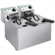 Fimar snack olajsütő, elektromos, 2x4 literes, asztali, 2,5 + 2,5 kW