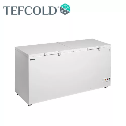 Tefcold mélyhűtőláda, dupla fedős, 565 l, – Fehér