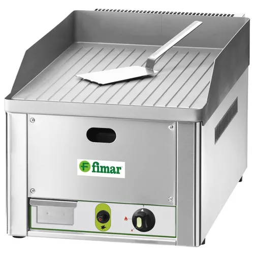 Fimar snack rostlap, gázüzemű, 1 zónás, öntöttvas bordázott felület