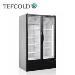   Tefcold hűtővitrin, 936 literes, üvegajtós, ventilációs