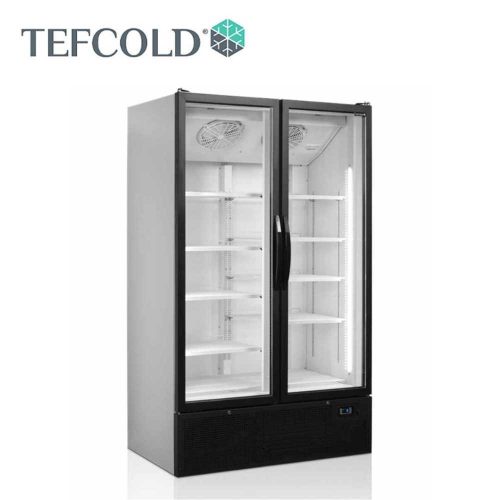 Tefcold hűtővitrin, 936 literes, üvegajtós, ventilációs