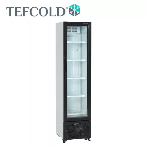 Tefcold hűtővitrin, 182 literes, üvegajtós, palásthűtéses, fehér