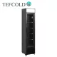 Tefcold hűtővitrin, 182 literes,Fekete, üvegajtós, mechanikus, reklámfelülettel
