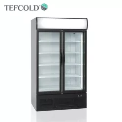   Tefcold hűtővitrin, 875 literes, üvegajtós, ventilációs