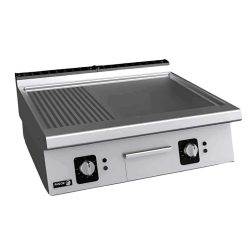   Fagor rostlap, elektromos, 2 zóna, bordázott és sima felületű, termosztáttal