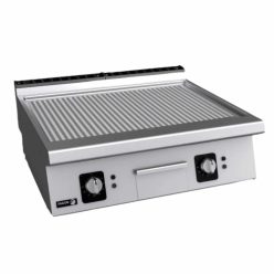   Fagor rostlap, elektromos, 2 zóna, bordázott felületű, termosztáttal