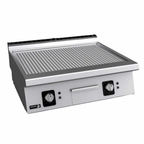 Fagor rostlap, elektromos, 2 zóna, bordázott felületű, termosztáttal