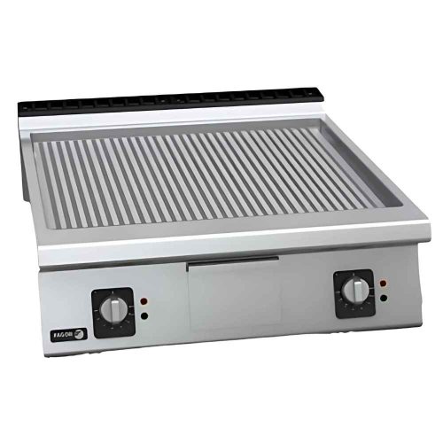 Fagor rostlap, elektromos, 2 zóna, bordázott felületű, termosztáttal
