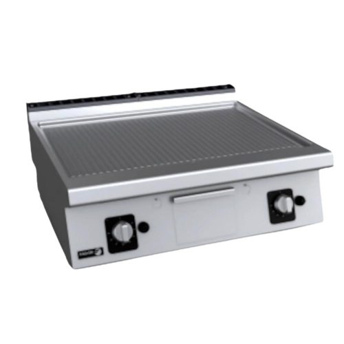 Fagor rostlap, gázüzemű, 2 zóna, bordázott felületű, termosztáttal