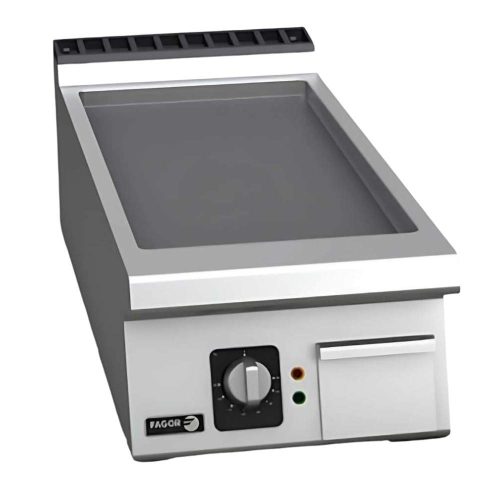 Fagor rostlap, gázüzemű, 1 zóna, sima felületű, termosztáttal és krómozott lappal