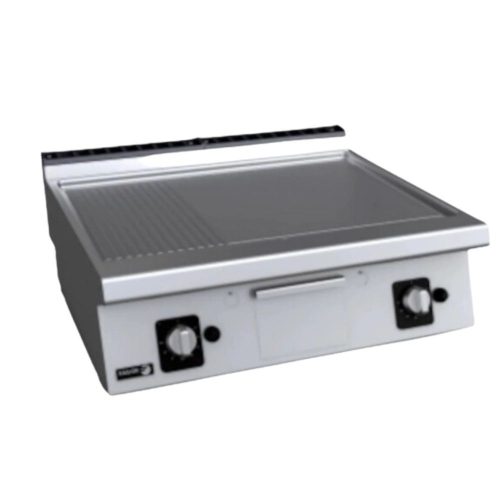 Fagor rostlap, gázüzemű, 2 zóna, bordázott és sima felületű, termosztáttal