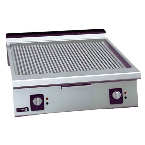 Fagor rostlap, gázüzemű, 2 zóna, bordázott felületű, termosztáttal