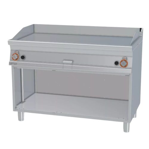 Lotus rostlap, gázüzemű, öntöttvas, sima felületű, álló, 2 zónás, nyitott tárolóval, 21 kW