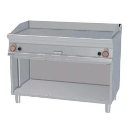   Lotus rostlap, gázüzemű, keménykrómozott, sima felületű, álló, 2 zónás, nyitott tárolóval, 21 kW