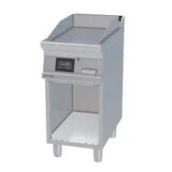   Lotus rostlap, érintőképernyős, elektromos, keménykrómozott, sima felületű, álló, 1 zónás, nyitott tárolóval, 5,55 kW
