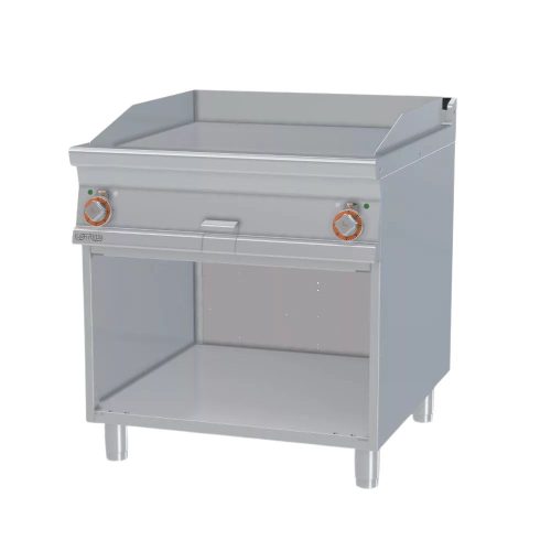 Lotus rostlap, elektromos, öntöttvas, sima felületű, álló, 2 zónás, nyitott tárolóval, 15 kW