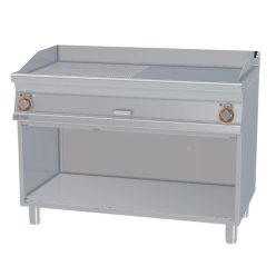   Lotus rostlap, elektromos, öntöttvas, sima és bordázott felületű, 2 zónás, nyitott tárolóval, 14,8 kW