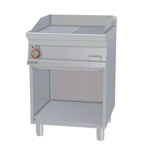 Lotus rostlap, elektromos, öntöttvas, sima és bordázott felületű, 1 zónás, nyitott tárolóval, 7,4 kW