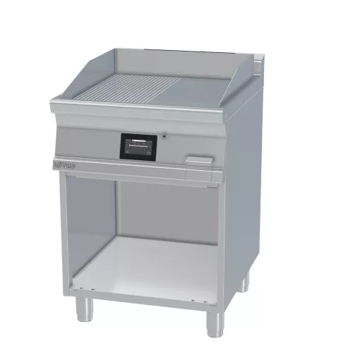 Lotus rostlap, érintőképernyős, elektromos, sima és bordázott felületű, 1 zónás, nyitott tárolóval, 7,4 kW