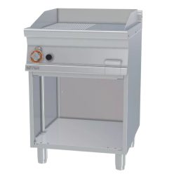   Lotus rostlap, gázüzemű, öntöttvas, sima és bordázott felületű, 1 zónás, nyitott tárolóval, 10,5 kW