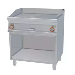   Lotus rostlap, elektromos, keménykrómozott, sima és bordázott felületű, álló, 2 zónás, nyitott tárolóval, 11,1 kW