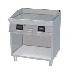   Lotus rostlap, érintőképernyős, elektromos, sima és bordázott felületű, 2 zónás, nyitott tárolóval, 11,1 kW