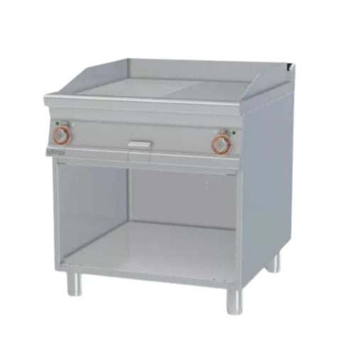 Lotus rostlap, elektromos, öntöttvas, sima és bordázott felületű, 2 zónás, nyitott tárolóval, 15,0 kW