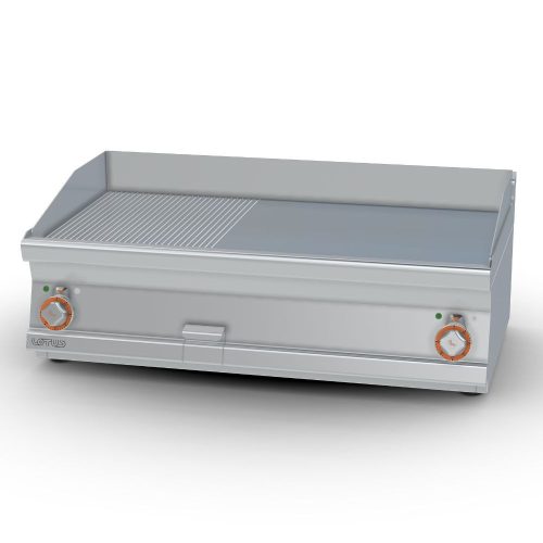 Lotus rostlap, elektromos, öntöttvas, sima és bordázott felületű, asztali, 2 zónás, 11,25 kW