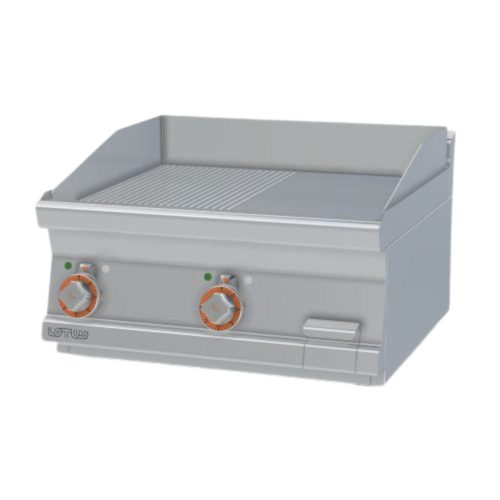 Lotus rostlap, elektromos, öntöttvas, sima és bordázott felületű, asztali, 2 zónás, 6,75 kW