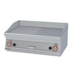   Lotus rostlap, gázüzemű, keménykrómozott, sima és bordázott felületű, asztali, 2 zónás, 12 kW