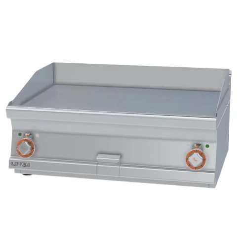 Lotus rostlap, elektromos, keménykrómozott, sima felületű, asztali, 2 zónás, 9 kW