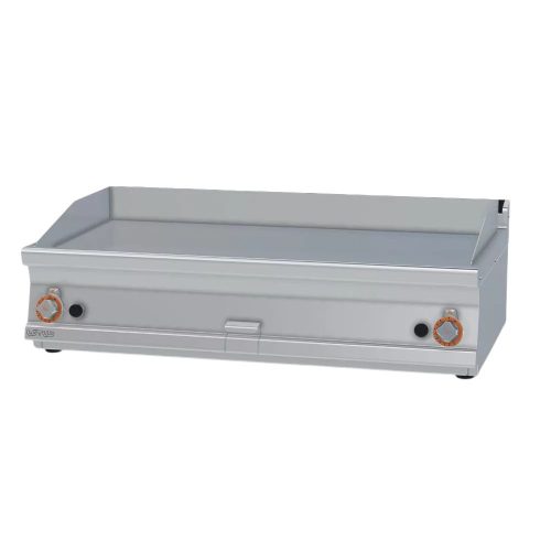 Lotus rostlap, gázüzemű, keménykrómozott, sima felületű, asztali, 2 zónás, 21 kW