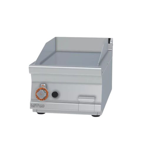 Lotus rostlap, gázüzemű, keménykrómozott, sima felületű, asztali, 1 zónás, 7 kW