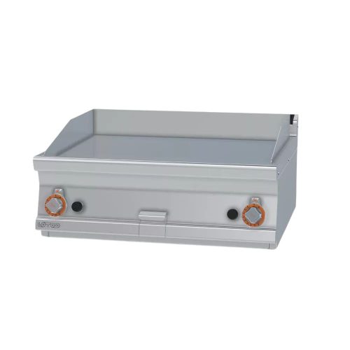 Lotus rostlap, gázüzemű, keménykrómozott, sima felületű, asztali, 2 zónás, 14 kW