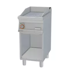   Lotus rostlap, elektromos, keménykrómozott, bordázott felületű, álló, 1 zónás, nyitott tárolóval, 5,55 kW