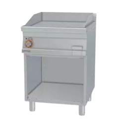   Lotus rostlap, elektromos, öntöttvas, bordázott felületű, 1 zónás, nyitott tárolóval, 7,4 kW