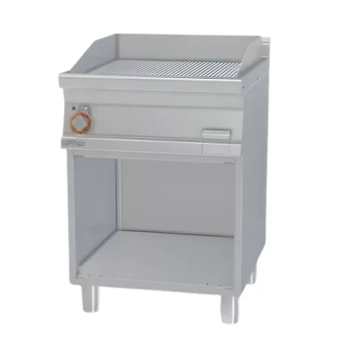 Lotus rostlap, elektromos, keménykrómozott, bordázott felületű, álló, 1 zónás, nyitott tárolóval, 7,4 kW