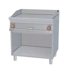   Lotus rostlap, elektromos, öntöttvas, bordázott felületű, 2 zónás, nyitott tárolóval, 11,1 kW