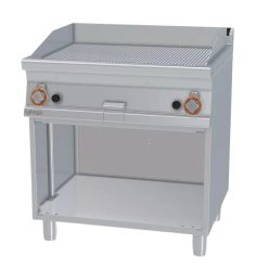   Lotus rostlap, gázüzemű, öntöttvas, bordázott felületű, álló, 2 zónás, nyitott tárolóval, 14 kW