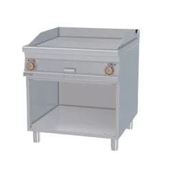   Lotus rostlap, elektromos, öntöttvas, bordázott felületű, álló, 2 zónás, nyitott tárolóval, 15 kW