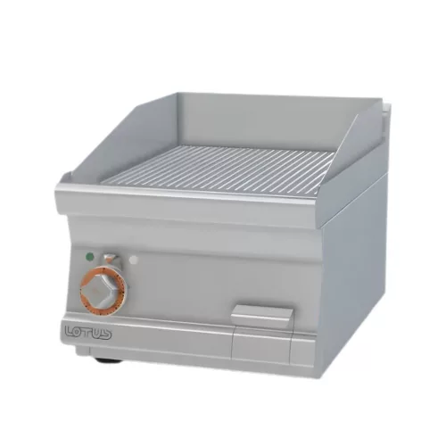 Lotus rostlap, elektromos, keménykrómozott, bordázott felületű, asztali, 1 zónás, 4,5 kW
