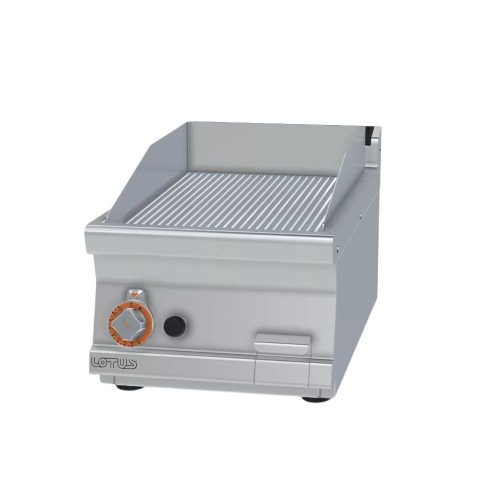 Lotus rostlap, gázüzemű, öntöttvas, bordázott felületű, asztali, 1 zónás, 7 kW
