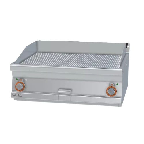 Lotus rostlap, elektromos, öntöttvas, bordázott felületű, asztali, 2 zónás, 11,1 kW