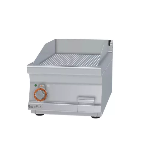 Lotus rostlap, elektromos, öntöttvas, bordázott felületű, asztali, 1 zónás, 7,5 kW