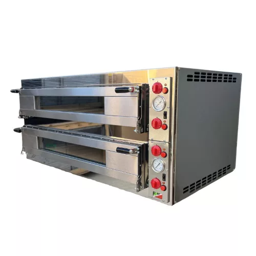 Pizzakemence, kétkamrás, 12 db 33 cm, elektromos